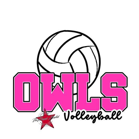 Owls Varsity Volleyball-Pink