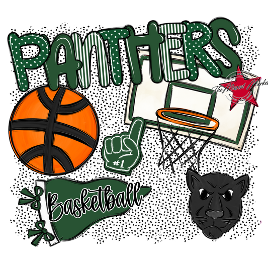 Panthers Basketball Spirit-Green