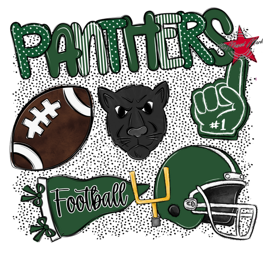 Panthers Football Spirit-Green