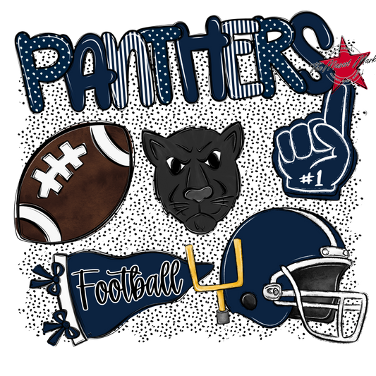 Panthers Football Spirit-Navy