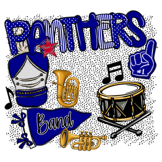 Panthers Band Spirit-Blue