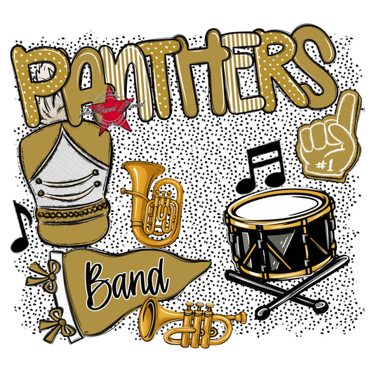 Panthers Band Spirit-Gold