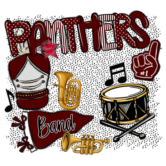 Panthers Band Spirit-Maroon