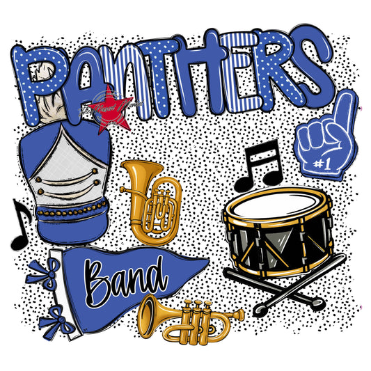 Panthers Band Spirit-Off Blue