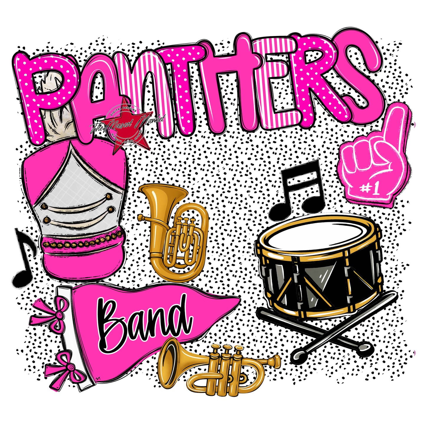 Panthers Band Spirit-Pink