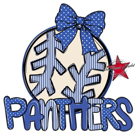 Panthers Baseball-Softball Spirit Design-Off Blue