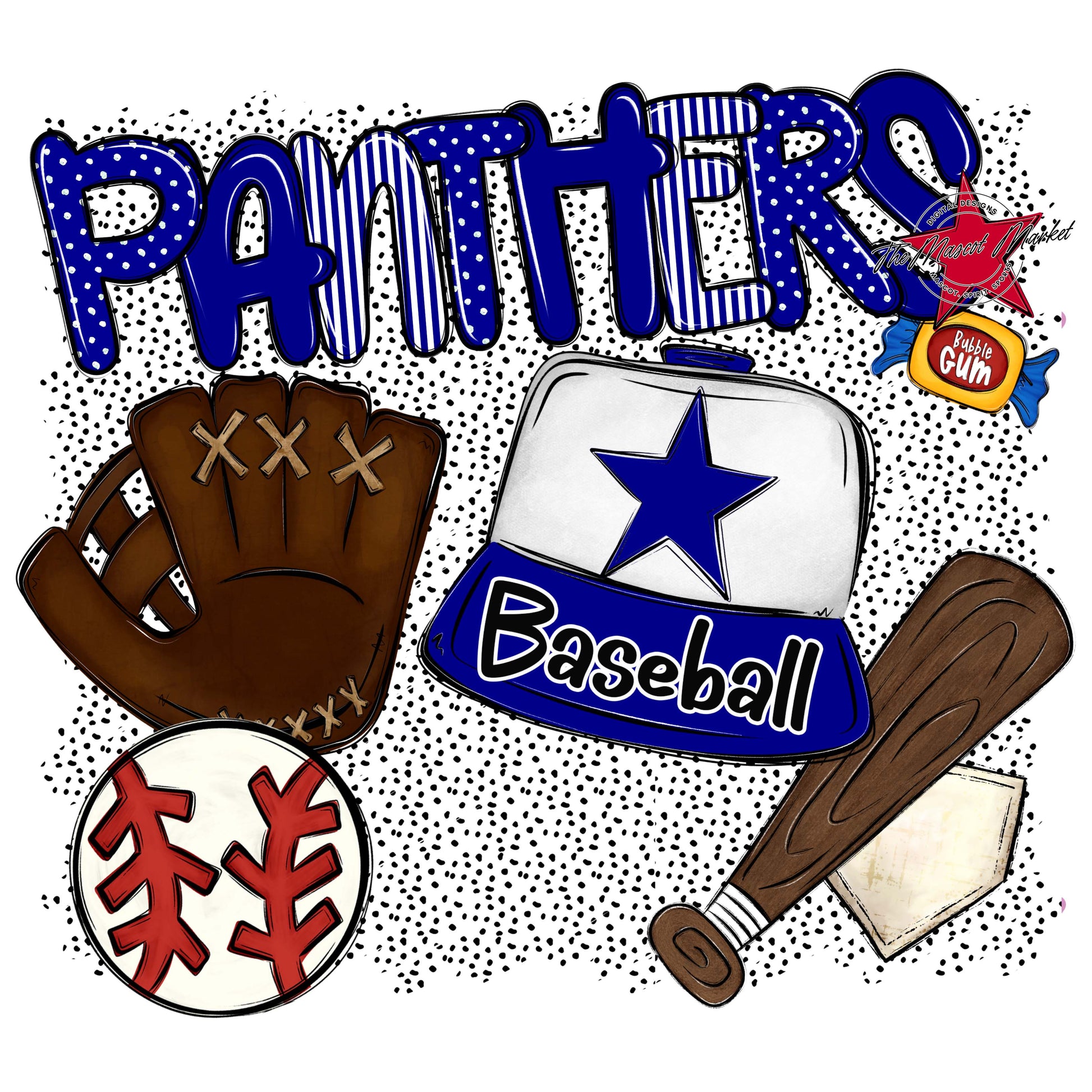 Panthers Baseball Spirit-Blue