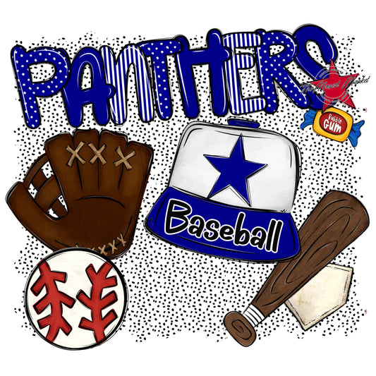 Panthers Baseball Spirit-Blue