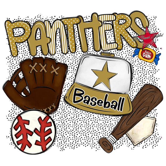Panthers Baseball Spirit-Gold