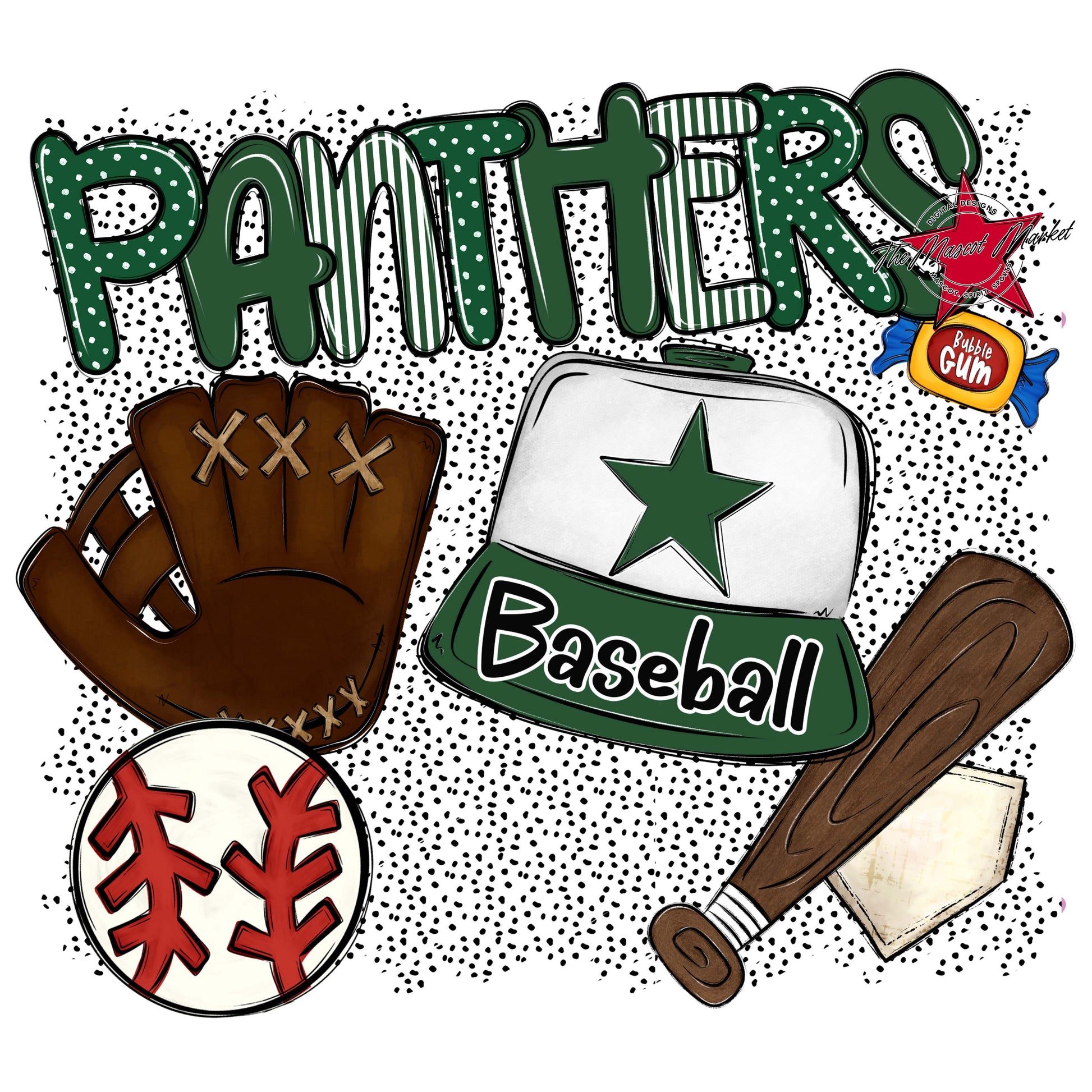 Panthers Baseball Spirit-Green