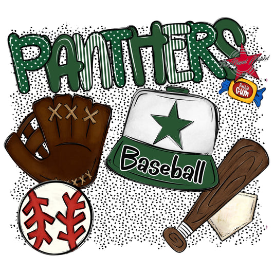 Panthers Baseball Spirit-Green