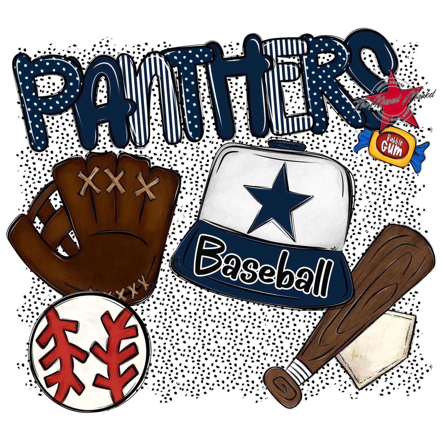Panthers Baseball Spirit-Navy