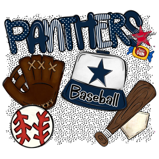 Panthers Baseball Spirit-Navy