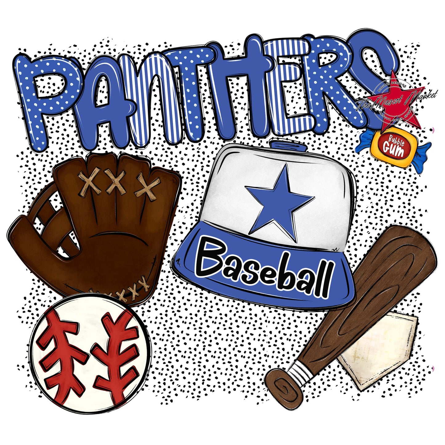 Panthers Baseball Spirit-Off Blue