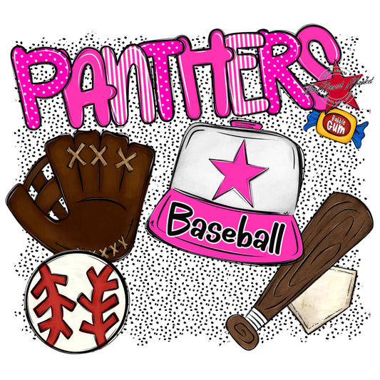 Panthers Baseball Spirit-Pink