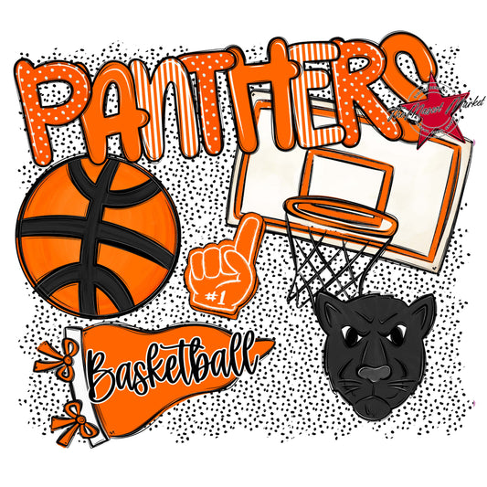 Panthers Basketball Spirit-Orange