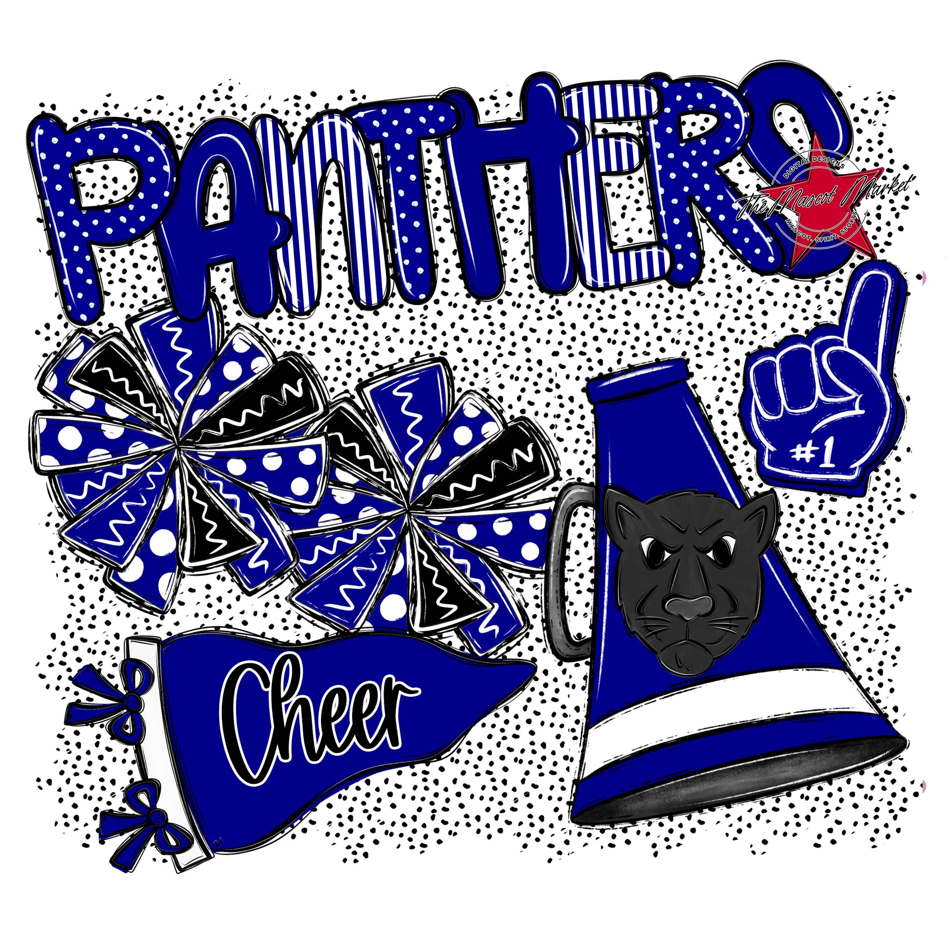 Panthers Cheer Spirit-Blue