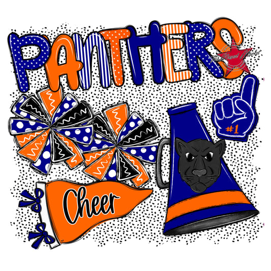 Panthers Cheer Spirit-Blue & Orange