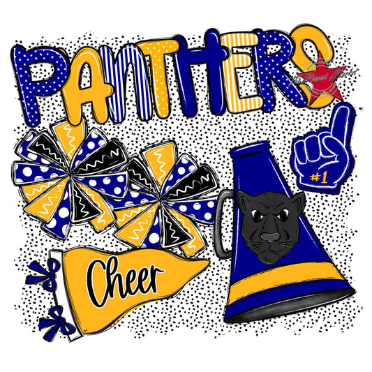 Panthers Cheer Spirit-Blue & Yellow