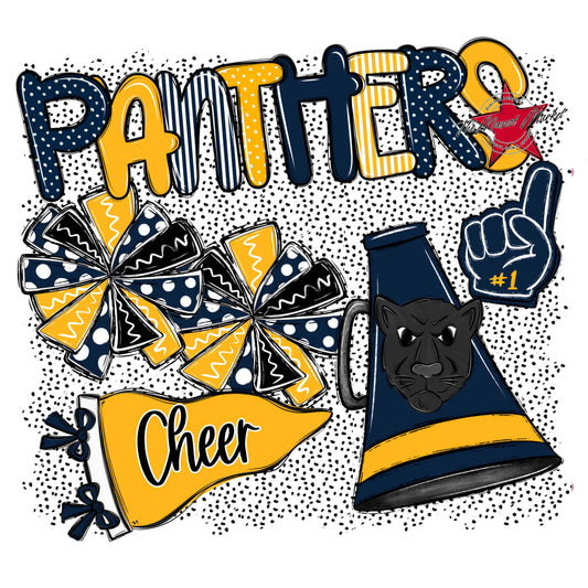 Panthers Cheer Spirit-Navy & Yellow