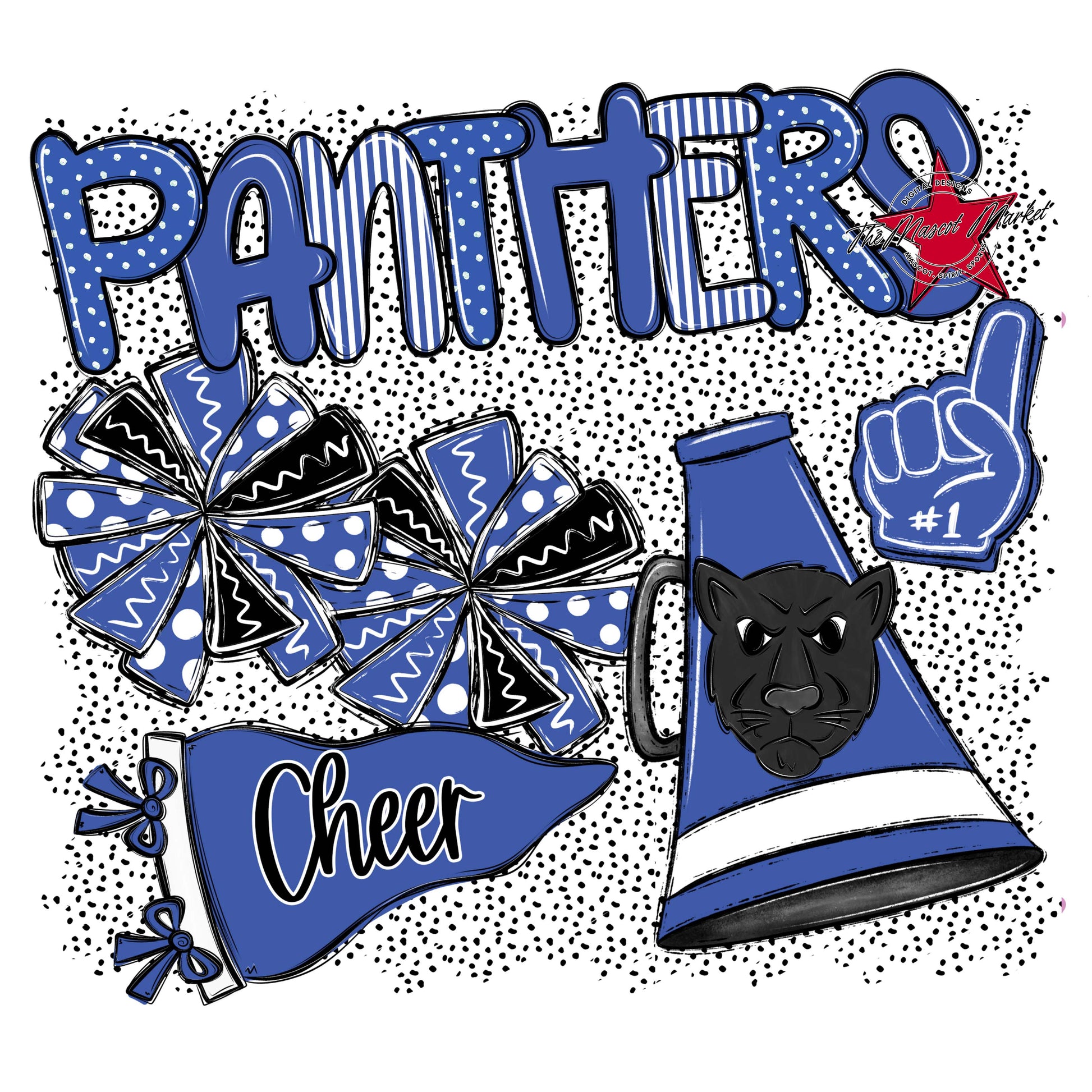 Panthers Cheer Spirit-Off Blue