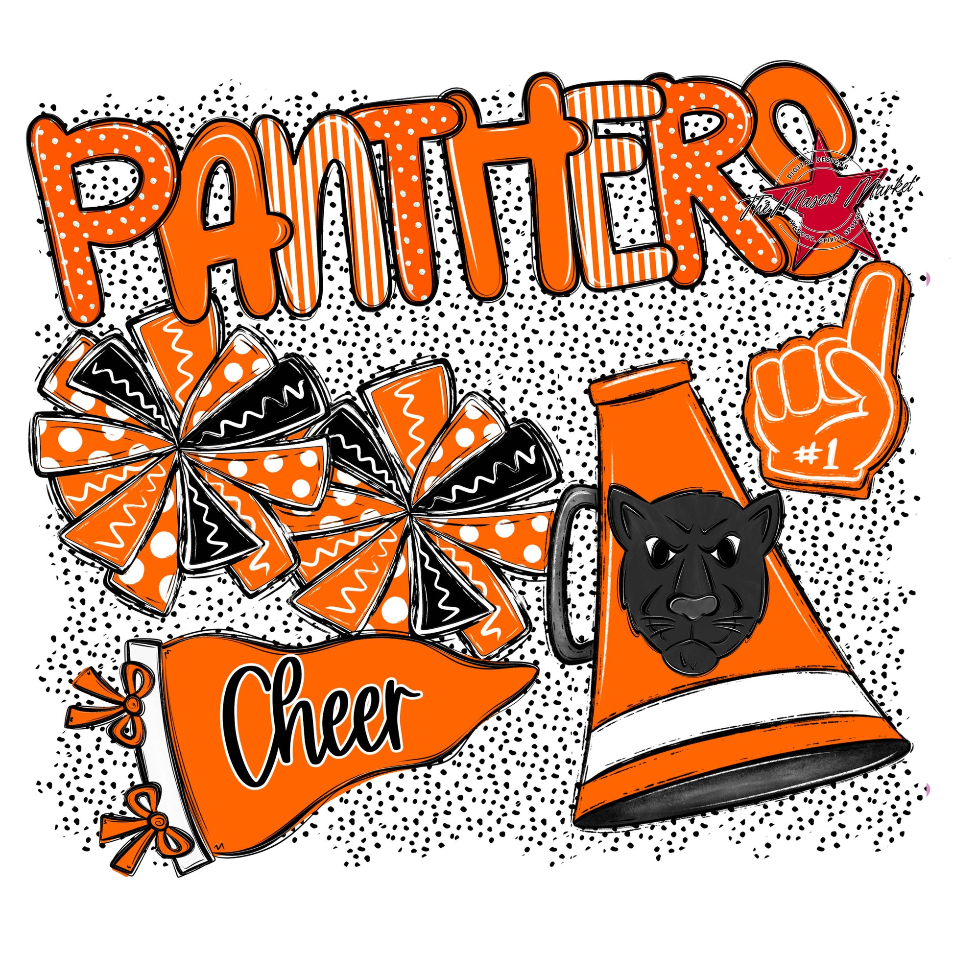 Panthers Cheer Spirit-Orange