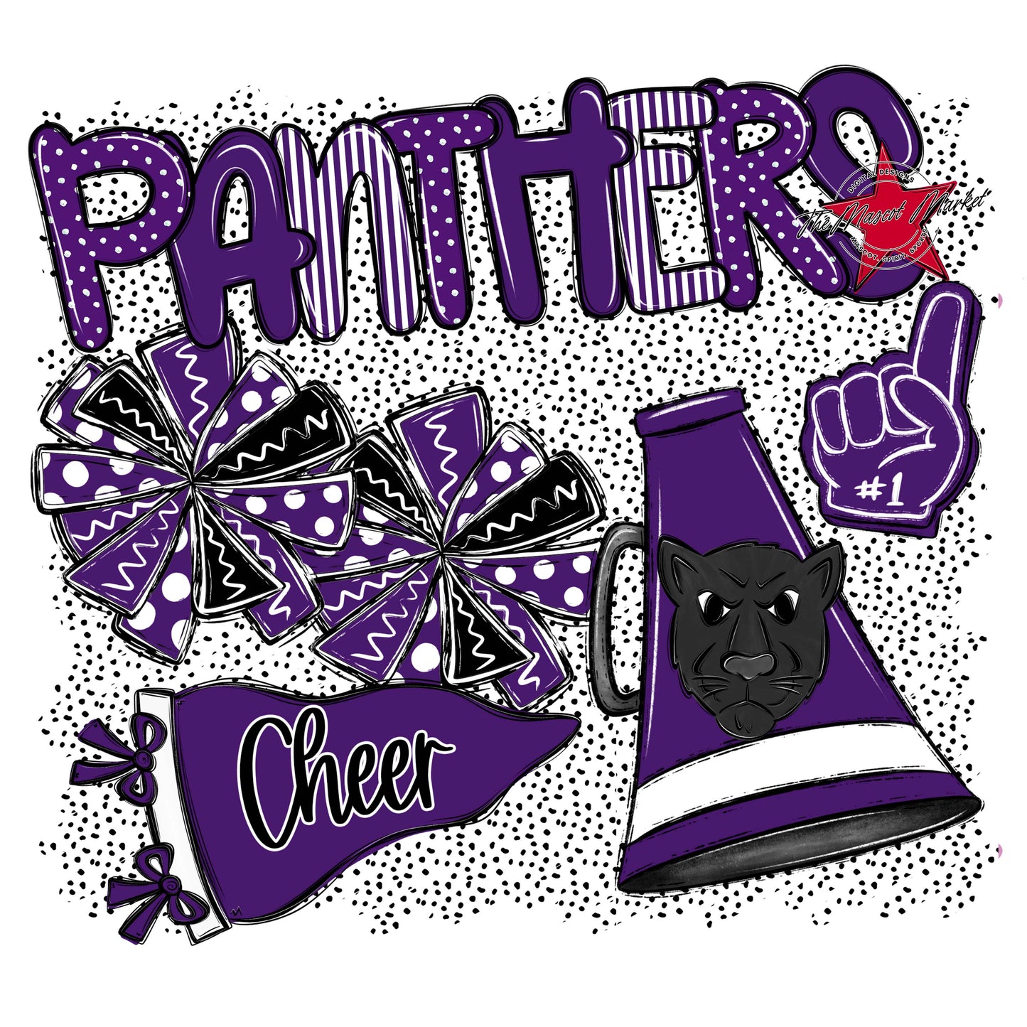 Panthers Cheer Spirit-Purple
