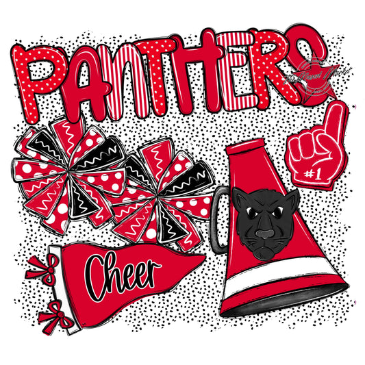 Panthers Cheer Spirit-Red