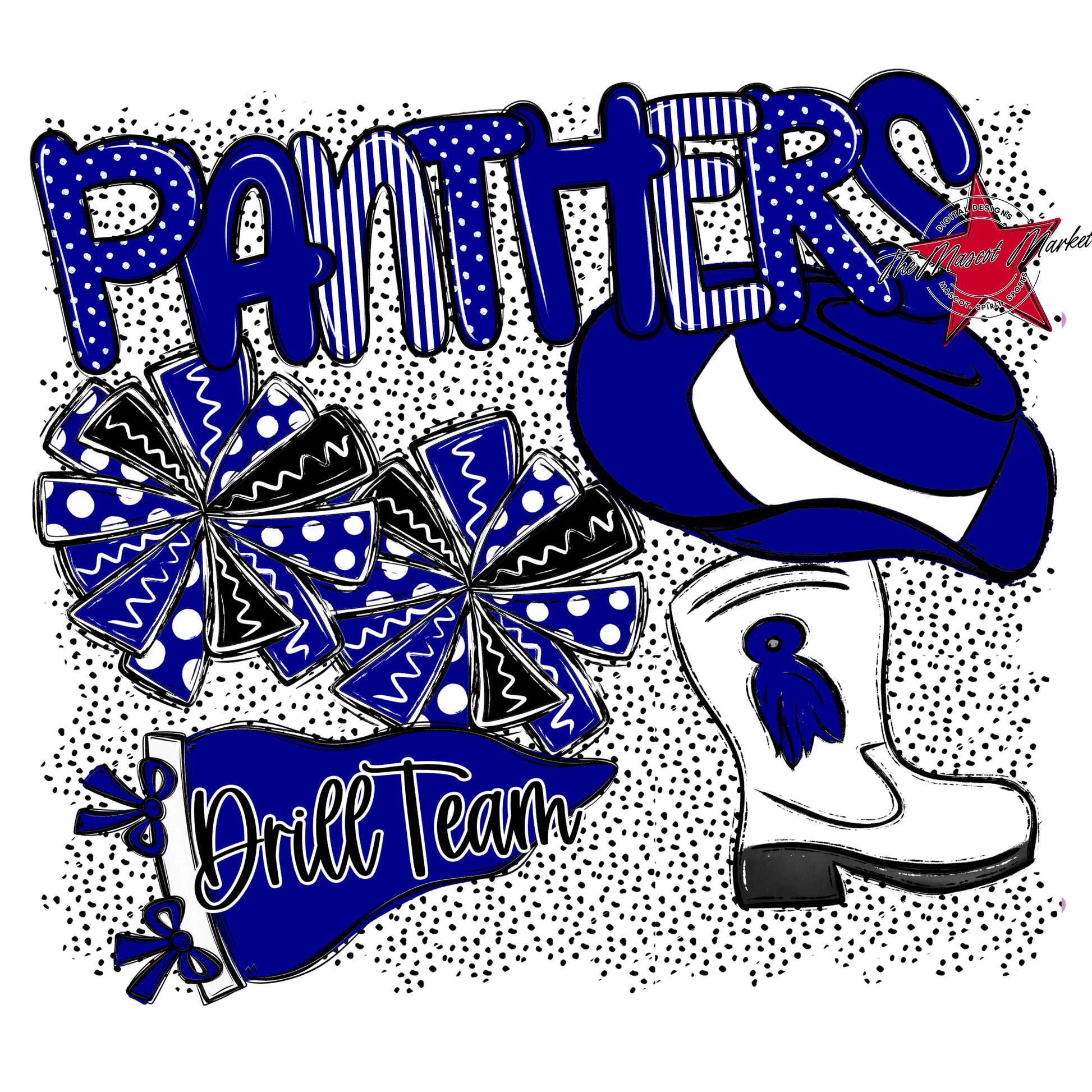 Panthers Drillteam Spirit-Blue