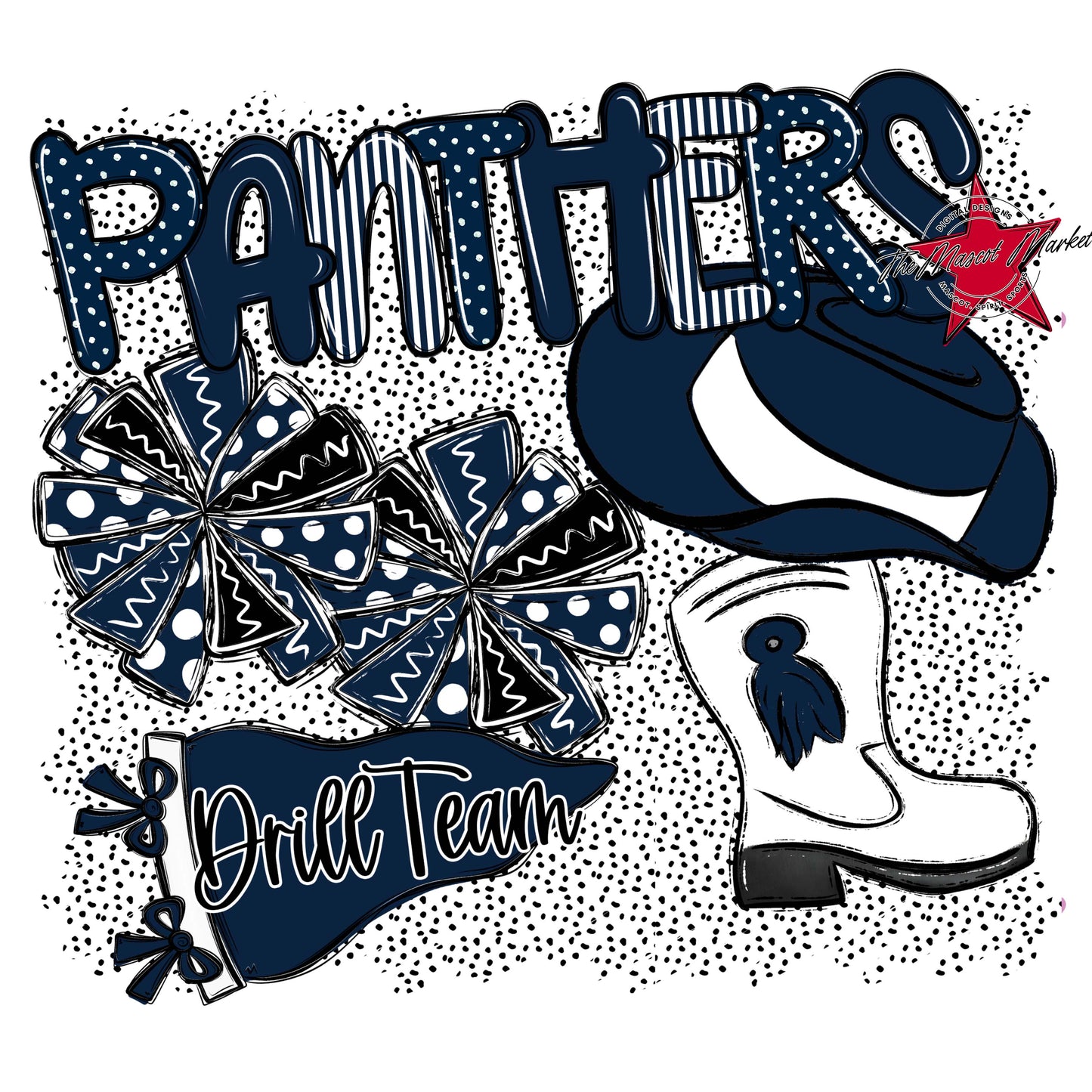 Panthers Drillteam Spirit-Navy