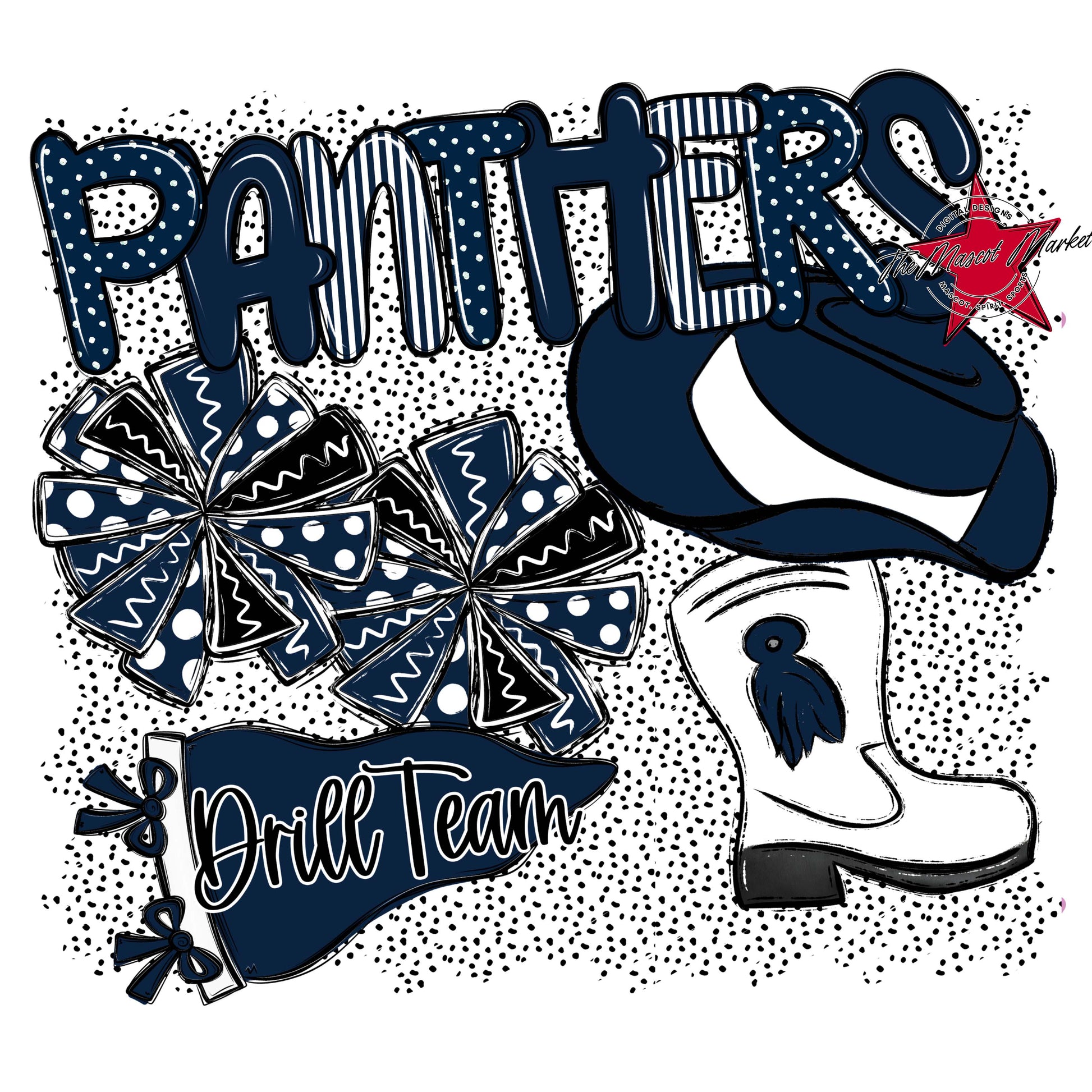 Panthers Drillteam Spirit-Navy