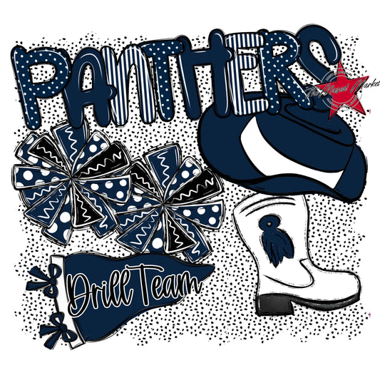 Panthers Drillteam Spirit-Navy