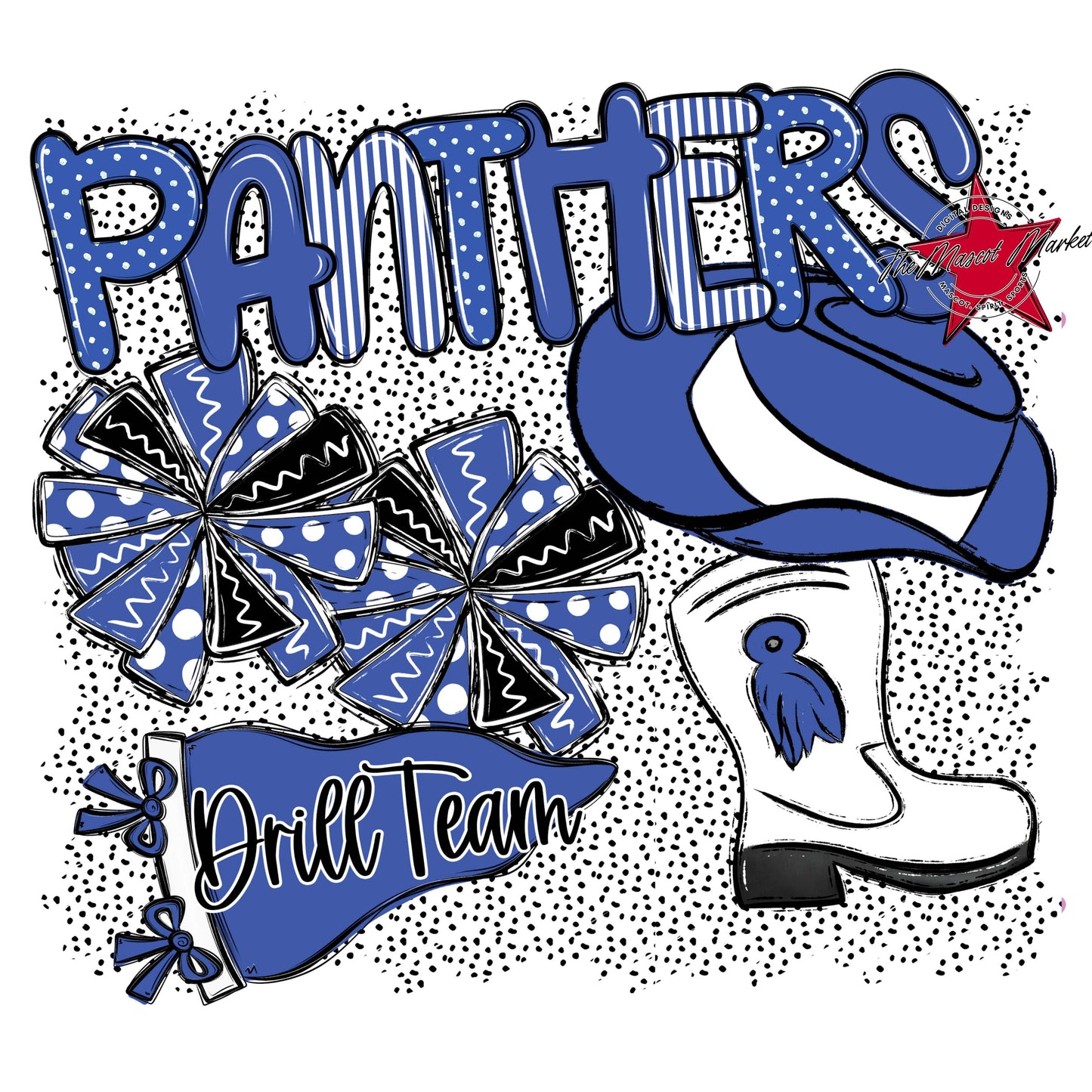 Panthers Drillteam Spirit-Off Blue
