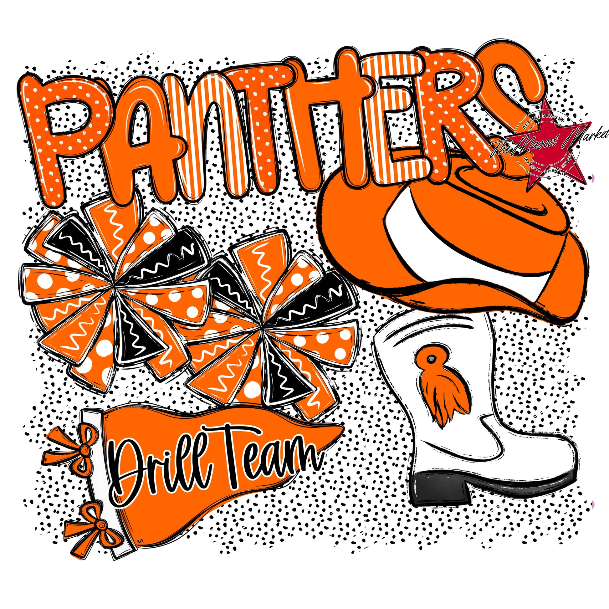 Panthers Drillteam Spirit-Orange