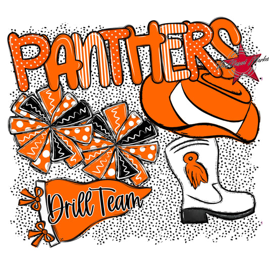 Panthers Drillteam Spirit-Orange