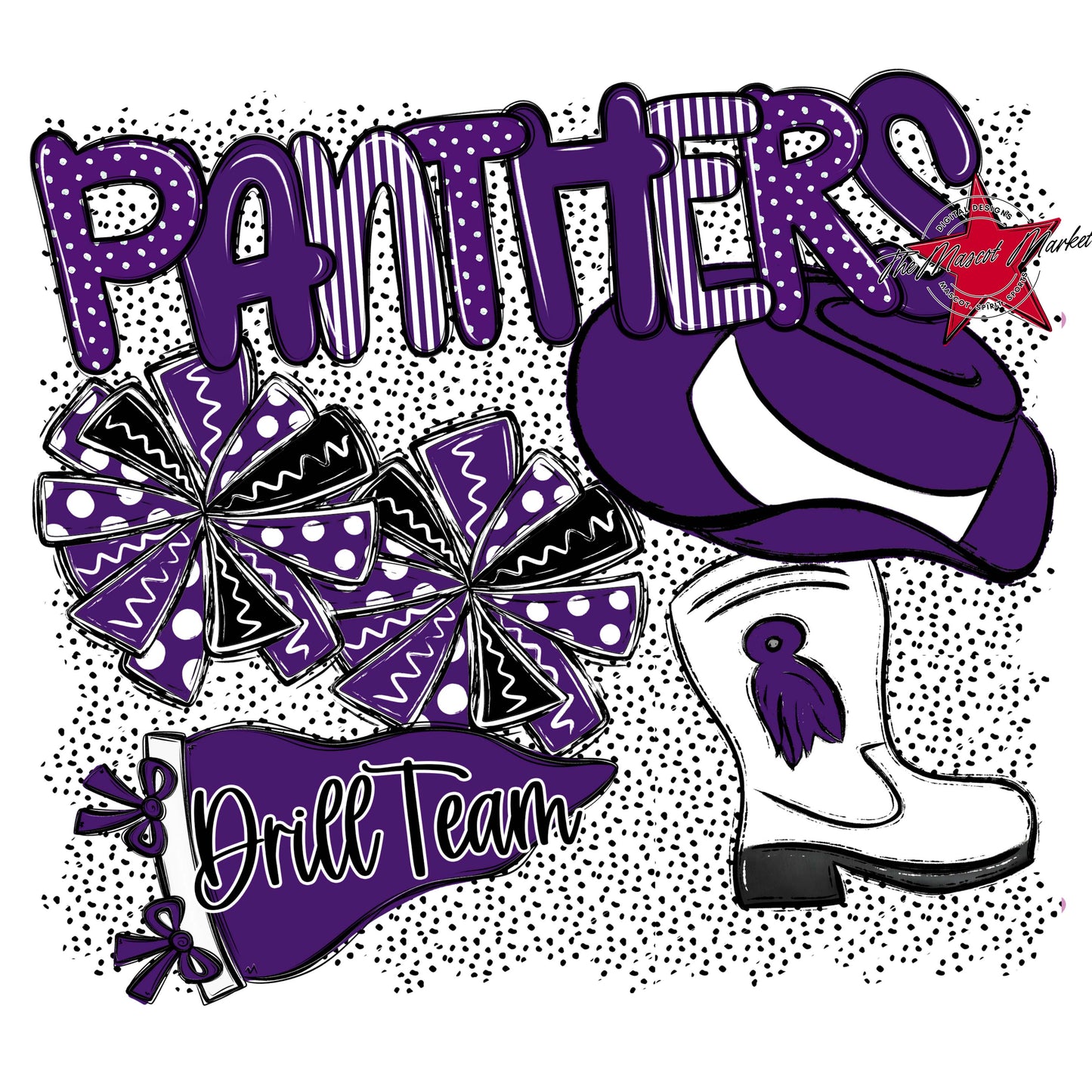 Panthers Drillteam Spirit-Purple