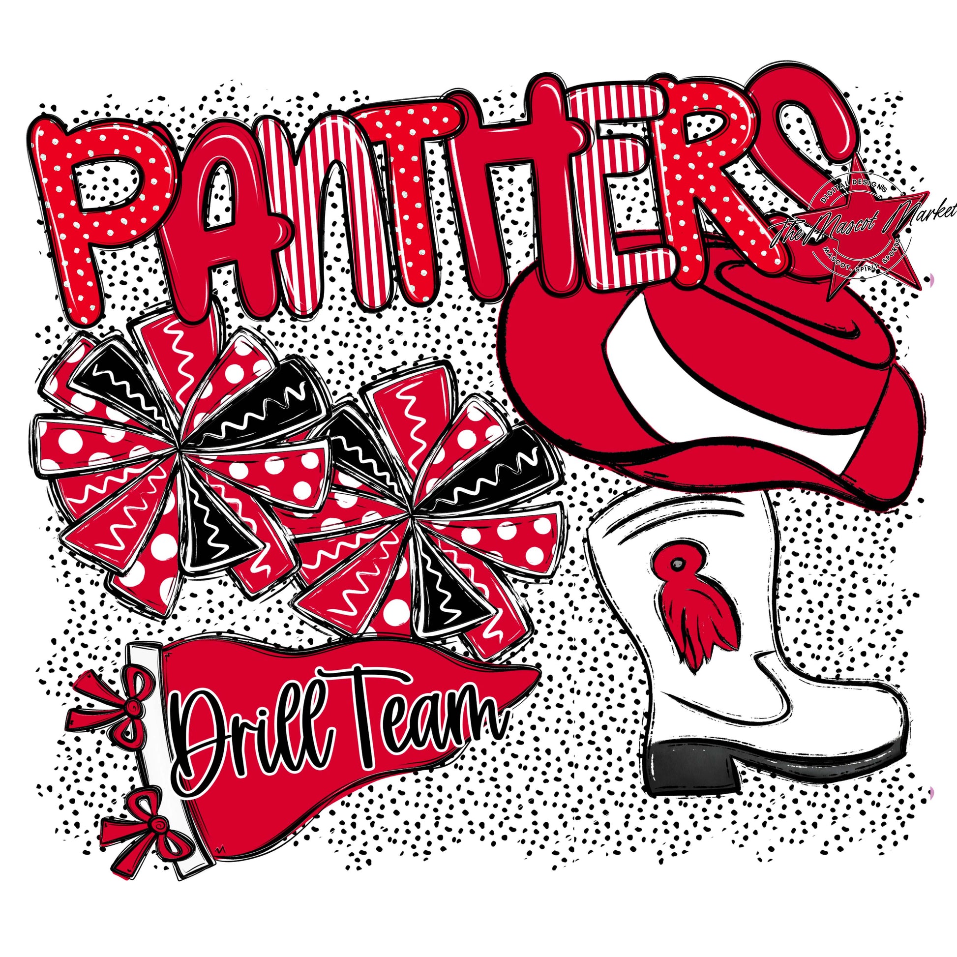 Panthers Drillteam Spirit-Red
