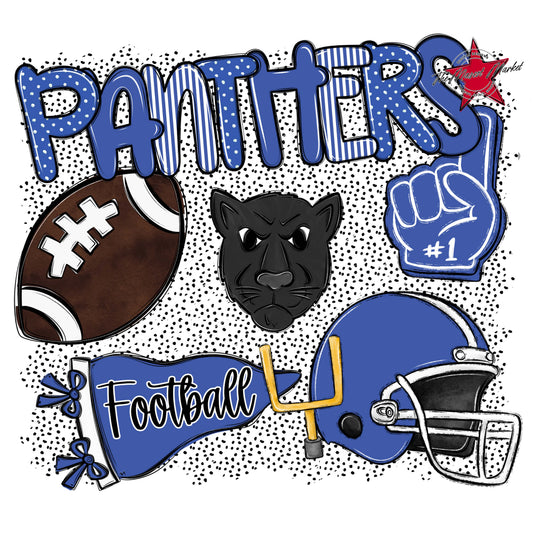 Panthers Football Spirit-Off Blue