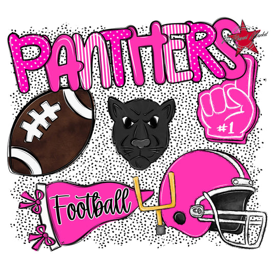 Panthers Football Spirit-Pink