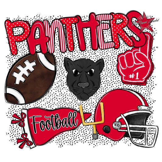 Panthers Football Spirit-Red