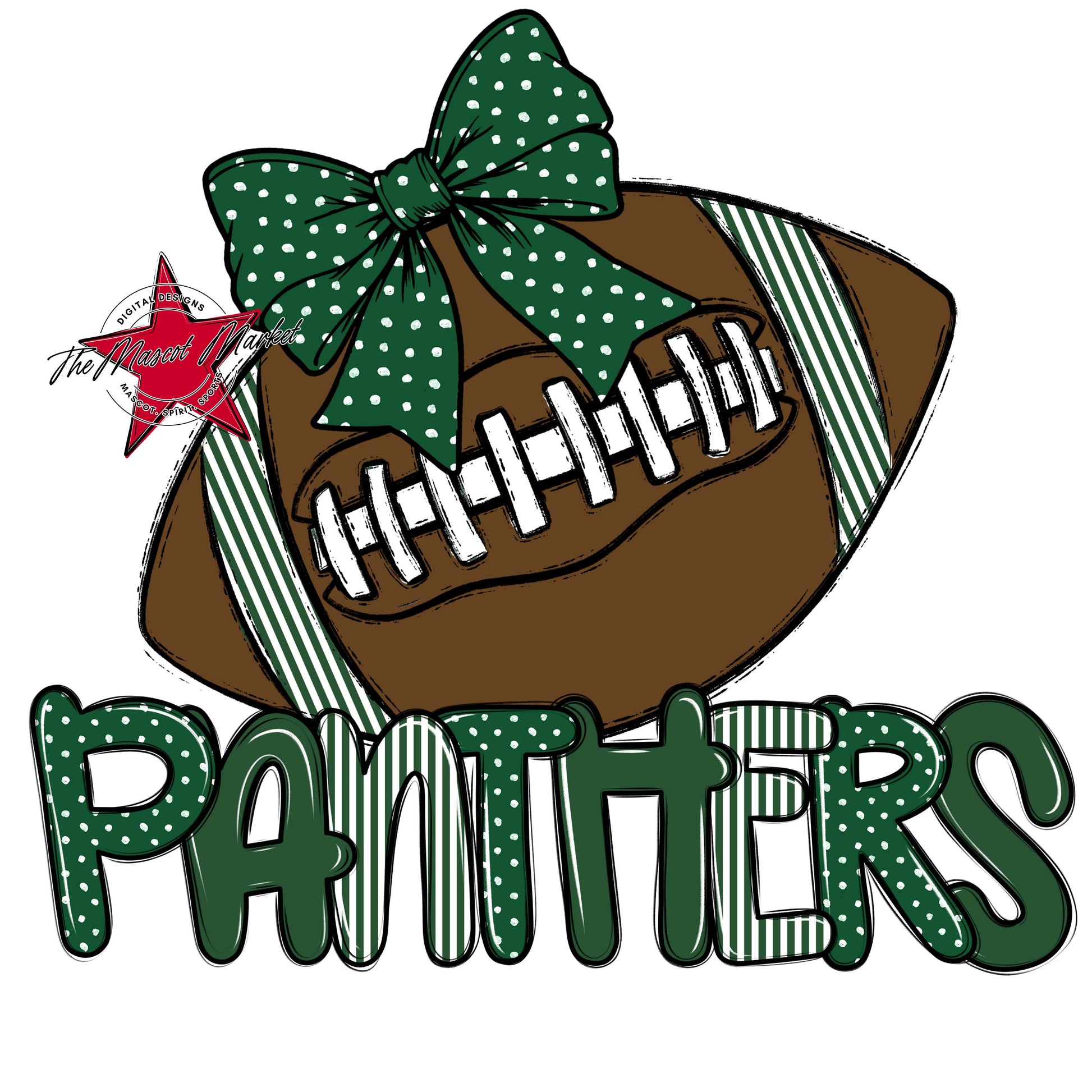 Panthers Football Spirit Design-Green