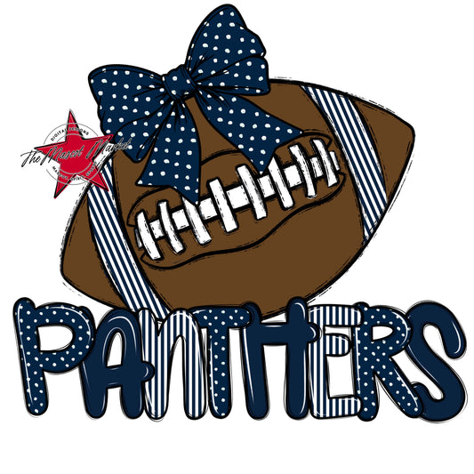 Panthers Football Spirit Design-Navy