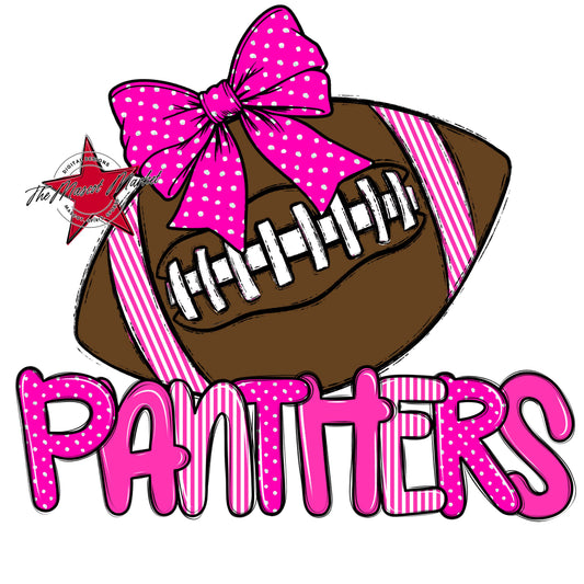 Panthers Football Spirit Design-Pink