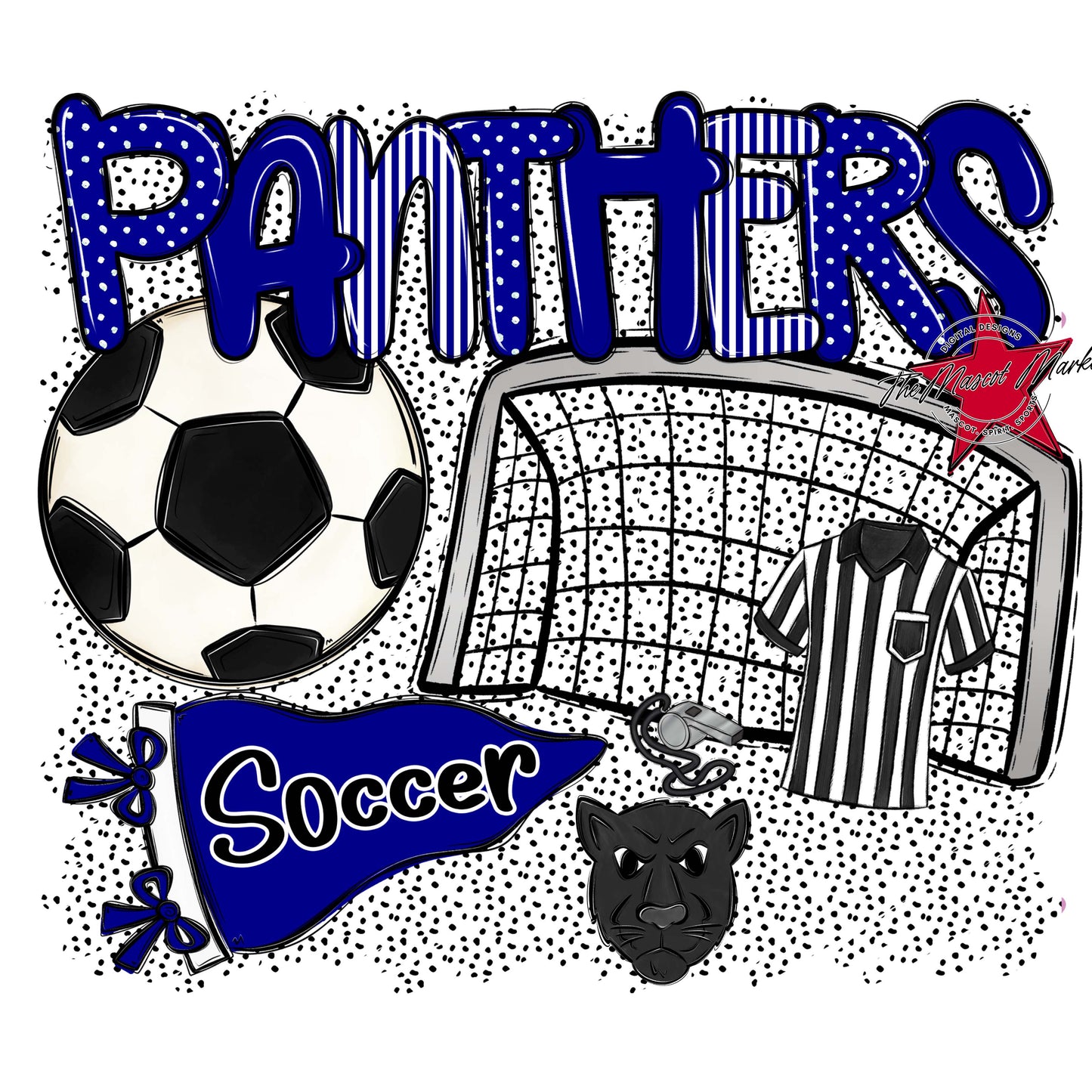Panthers Soccer Spirit-Blue