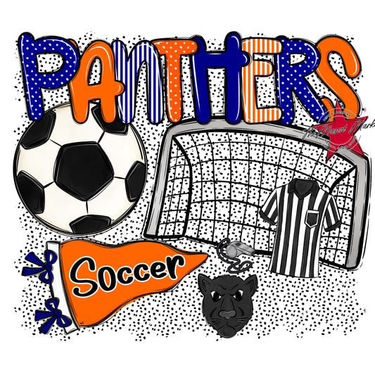 Panthers Soccer Spirit-Blue & Orange