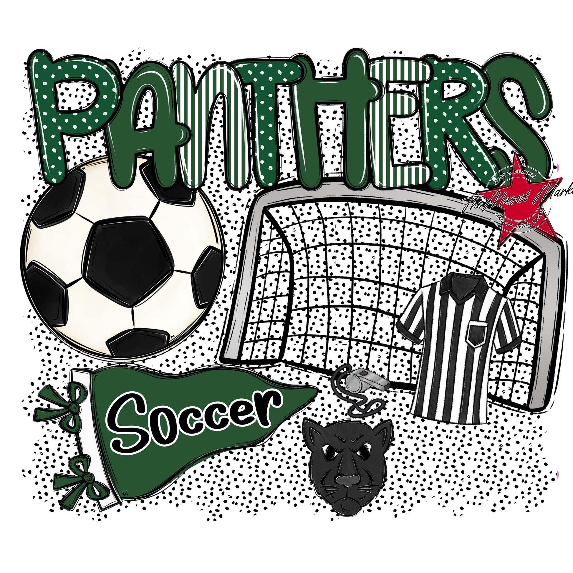 Panthers Soccer Spirit-Green