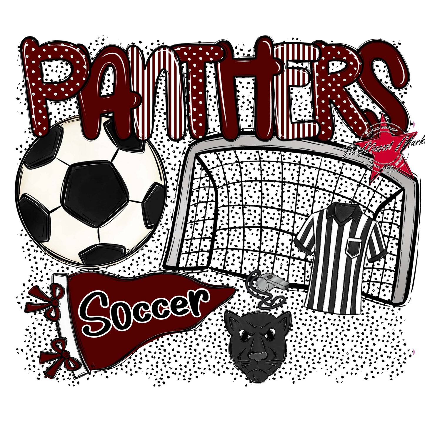Panthers Soccer Spirit-Maroon
