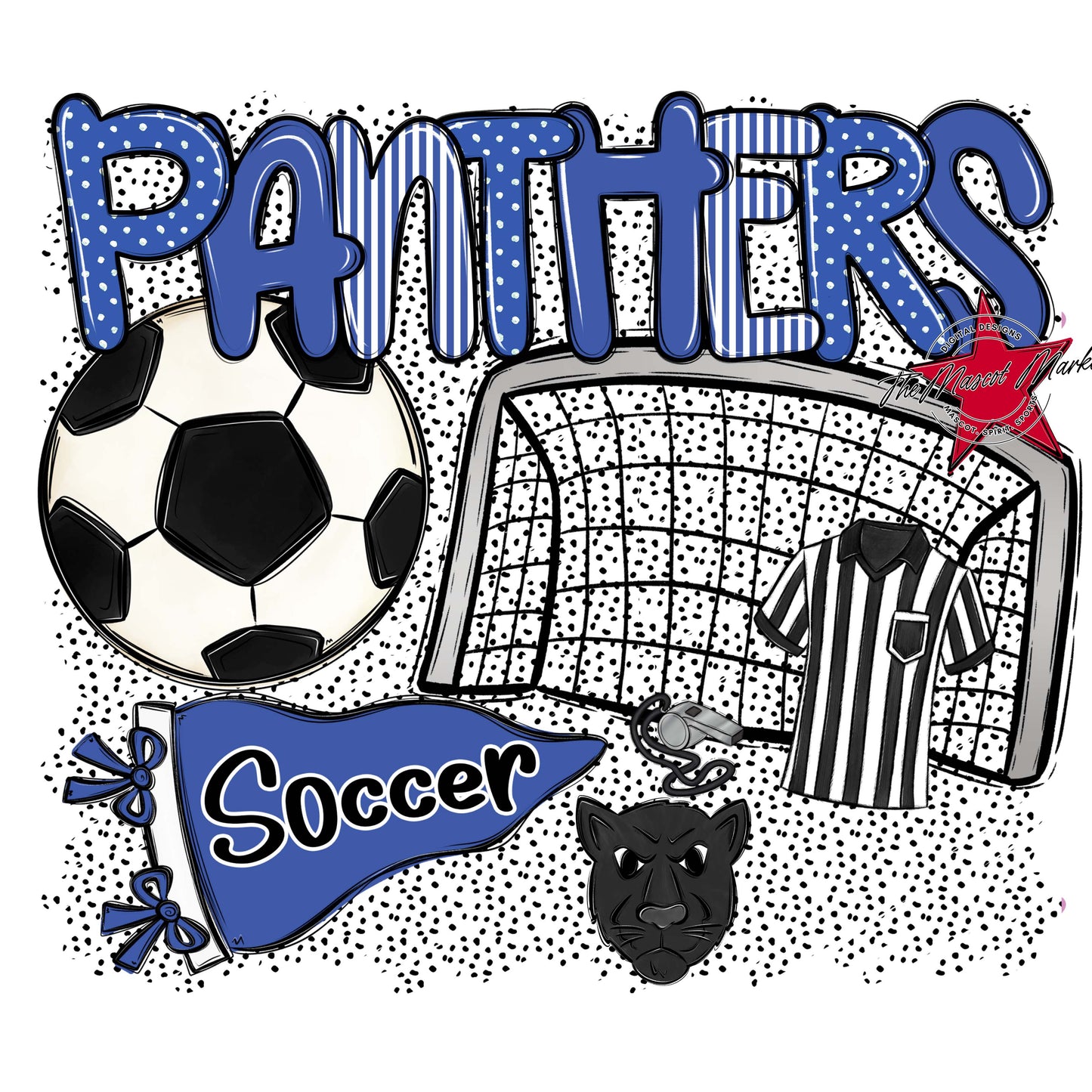 Panthers Soccer Spirit-Off Blue