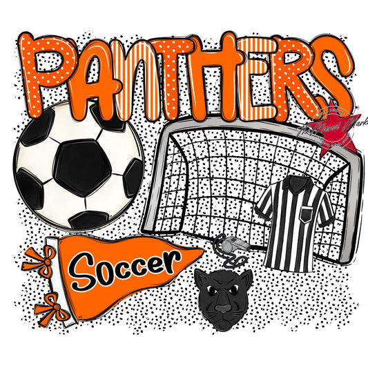 Panthers Soccer Spirit-Orange