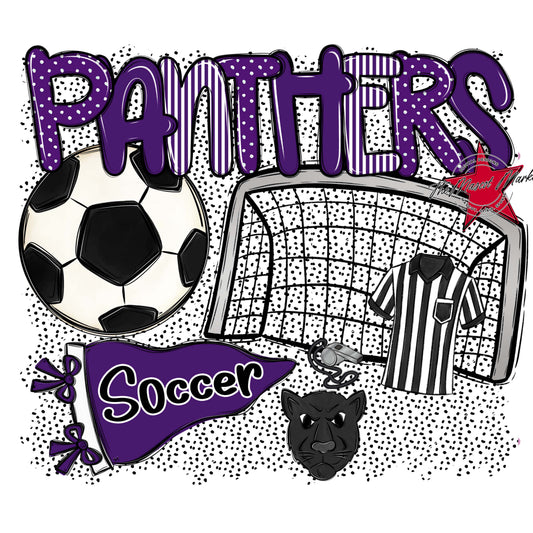 Panthers Soccer Spirit-Purple